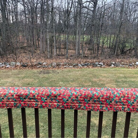 Hand Made Christmas Table Runner approx 13’x67’inches. Padded. NWOT. Beautiful c - Picture 5 of 9